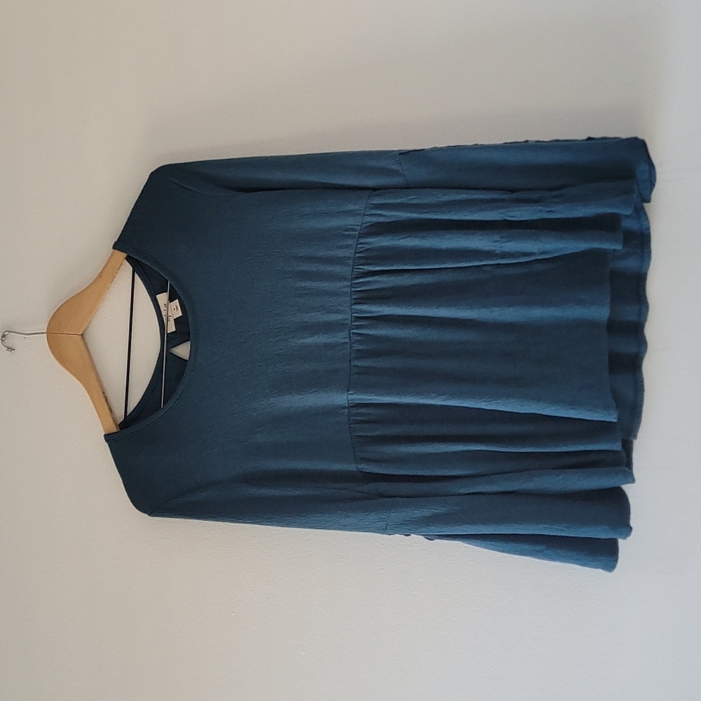 Style & Co Boho Bell Sleeve Empire Waist Top